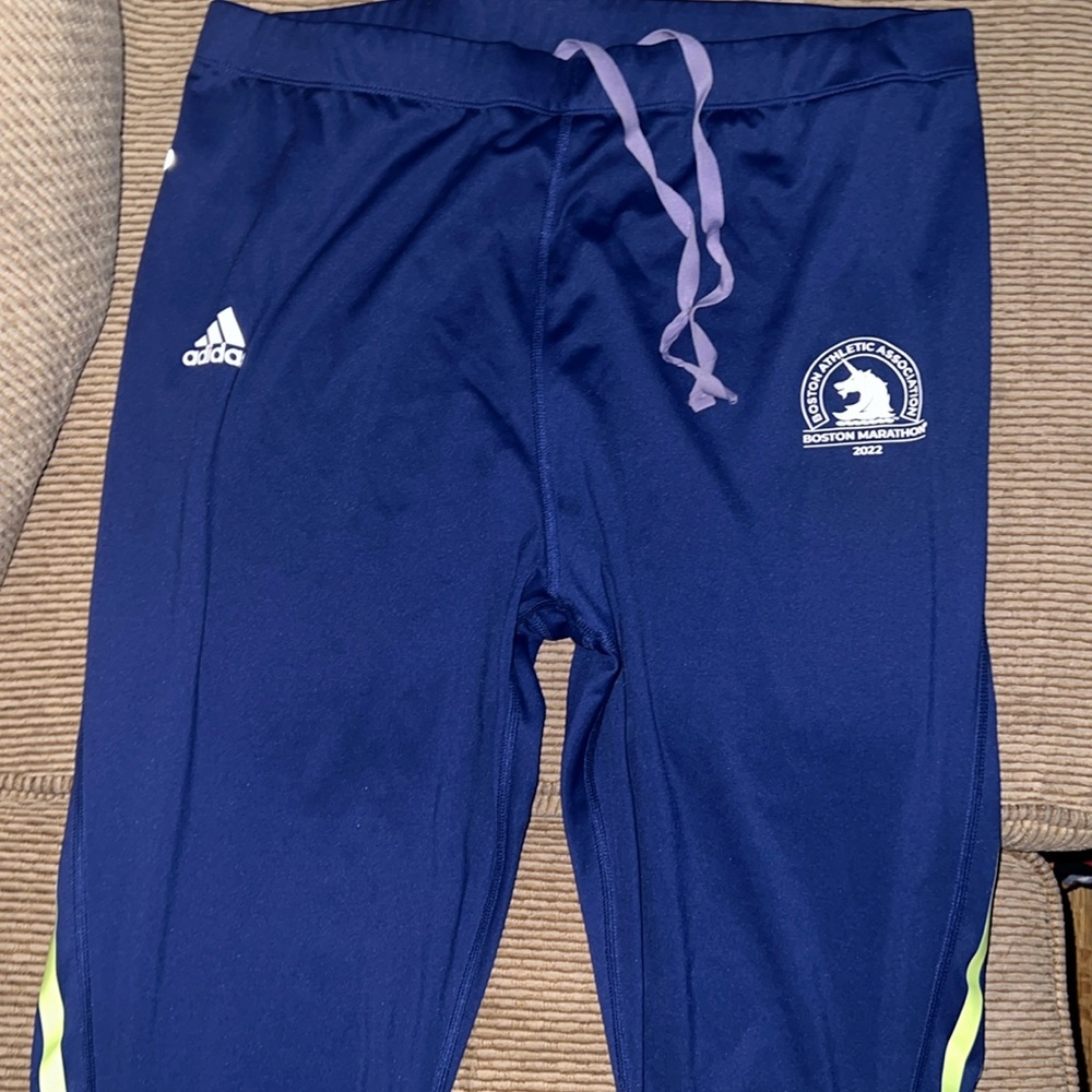 Adidas Multi Colored Blue Athletic Leggings Size XL